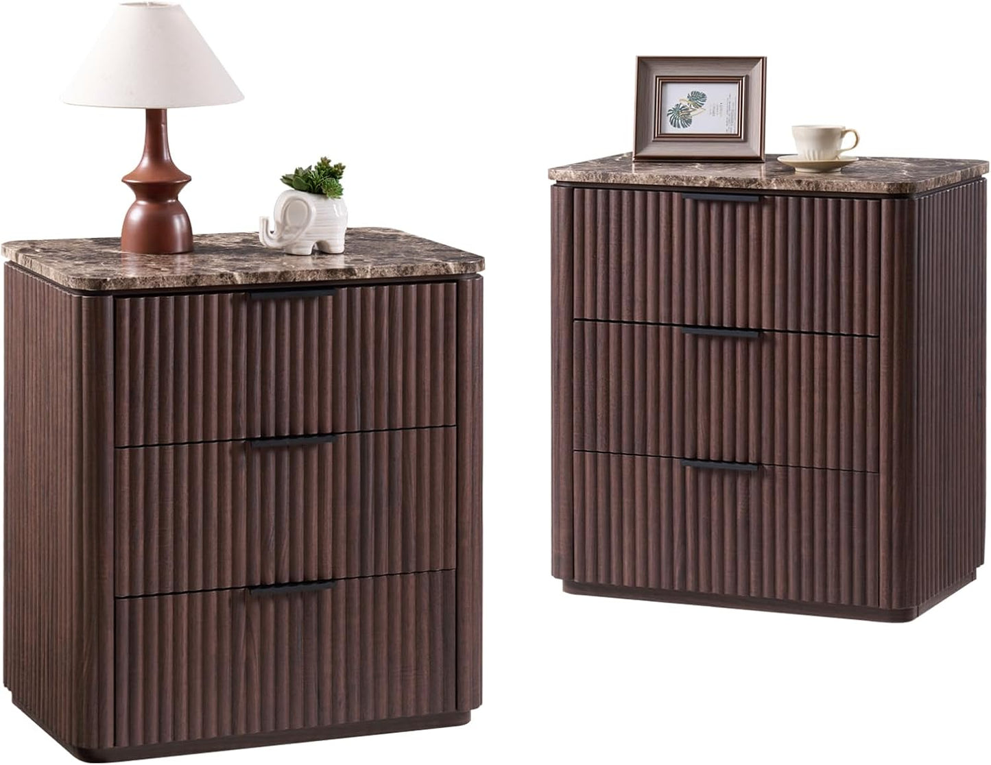Ripple 3-Drawer Nightstand