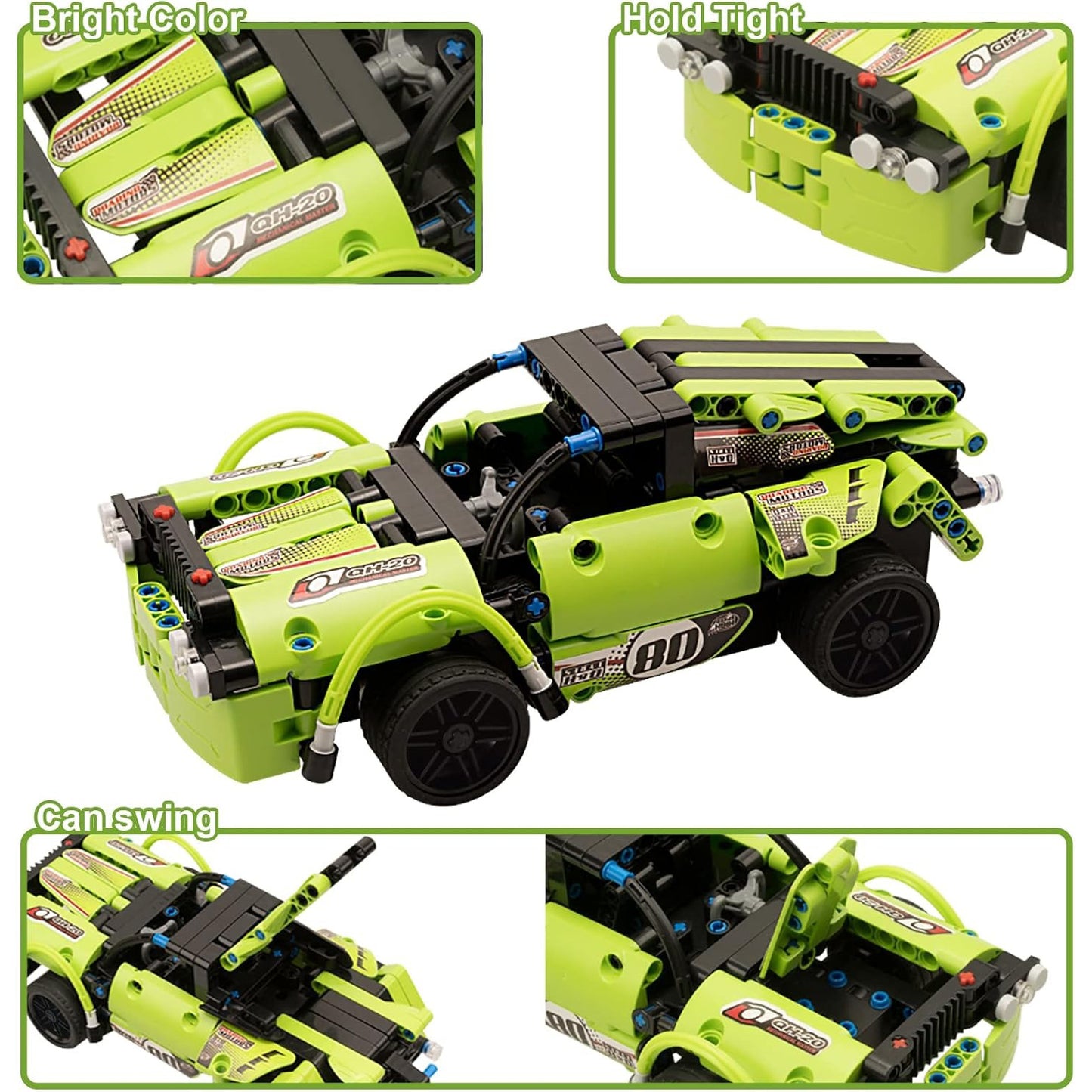 Building Toys for Kids with 2-in-1 Remote Controller