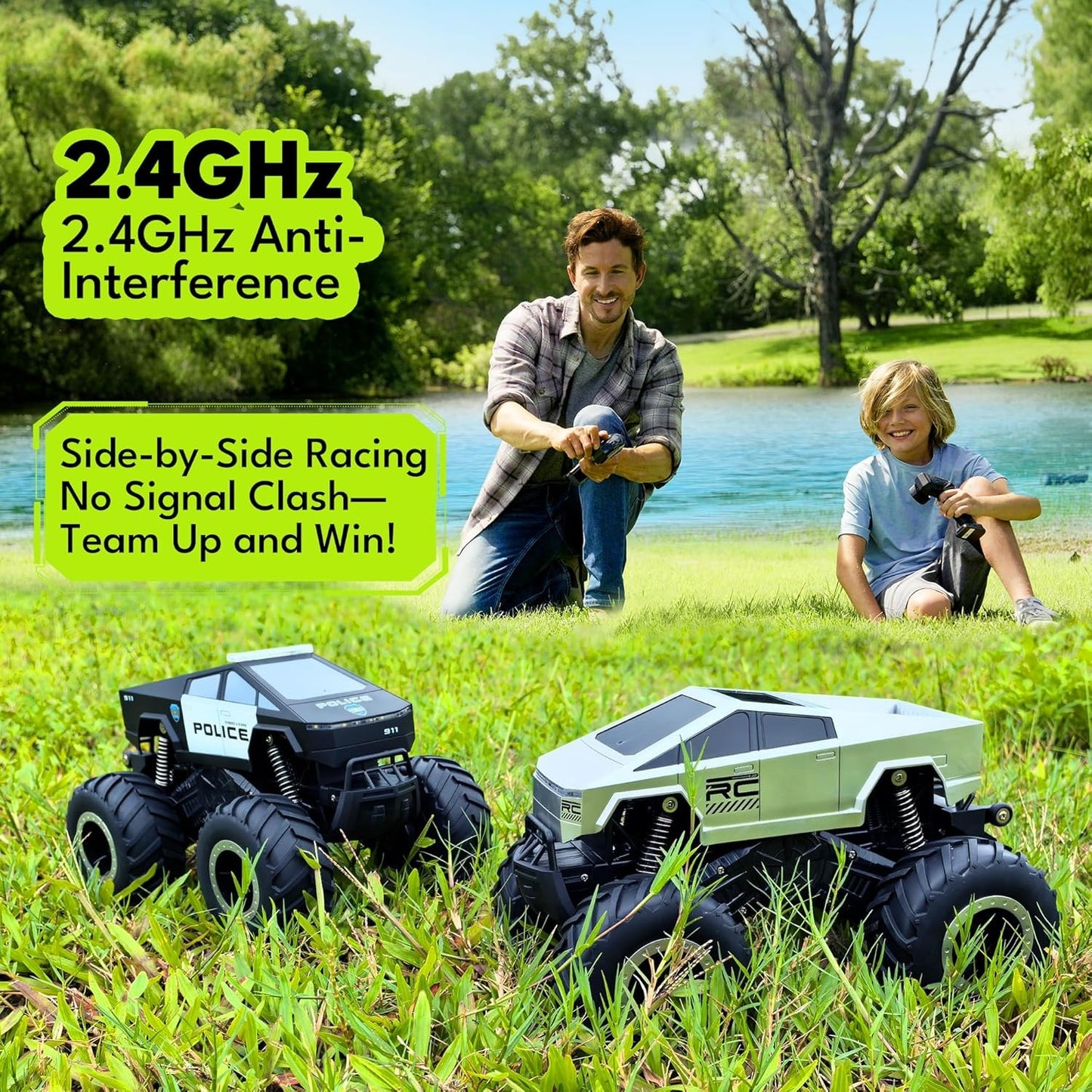 1:16 Waterproof Rc Cars Cyber Toy Monster Truck