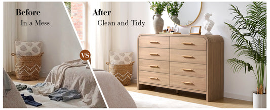 Curved 8-Drawer Dresser: A Simple Way to Bring Order and Warmth Home