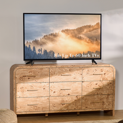 Eliteset Curved 9-Drawer Dresser