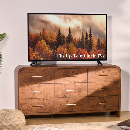 Eliteset Curved 9-Drawer Dresser