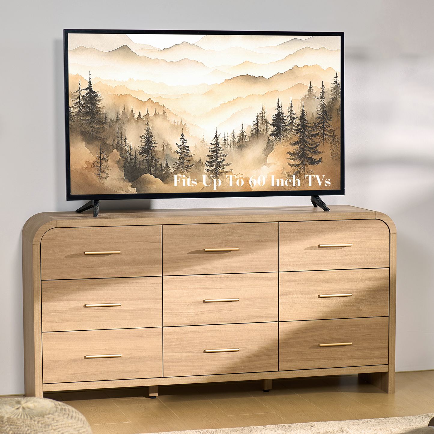 Eliteset Curved 9-Drawer Dresser