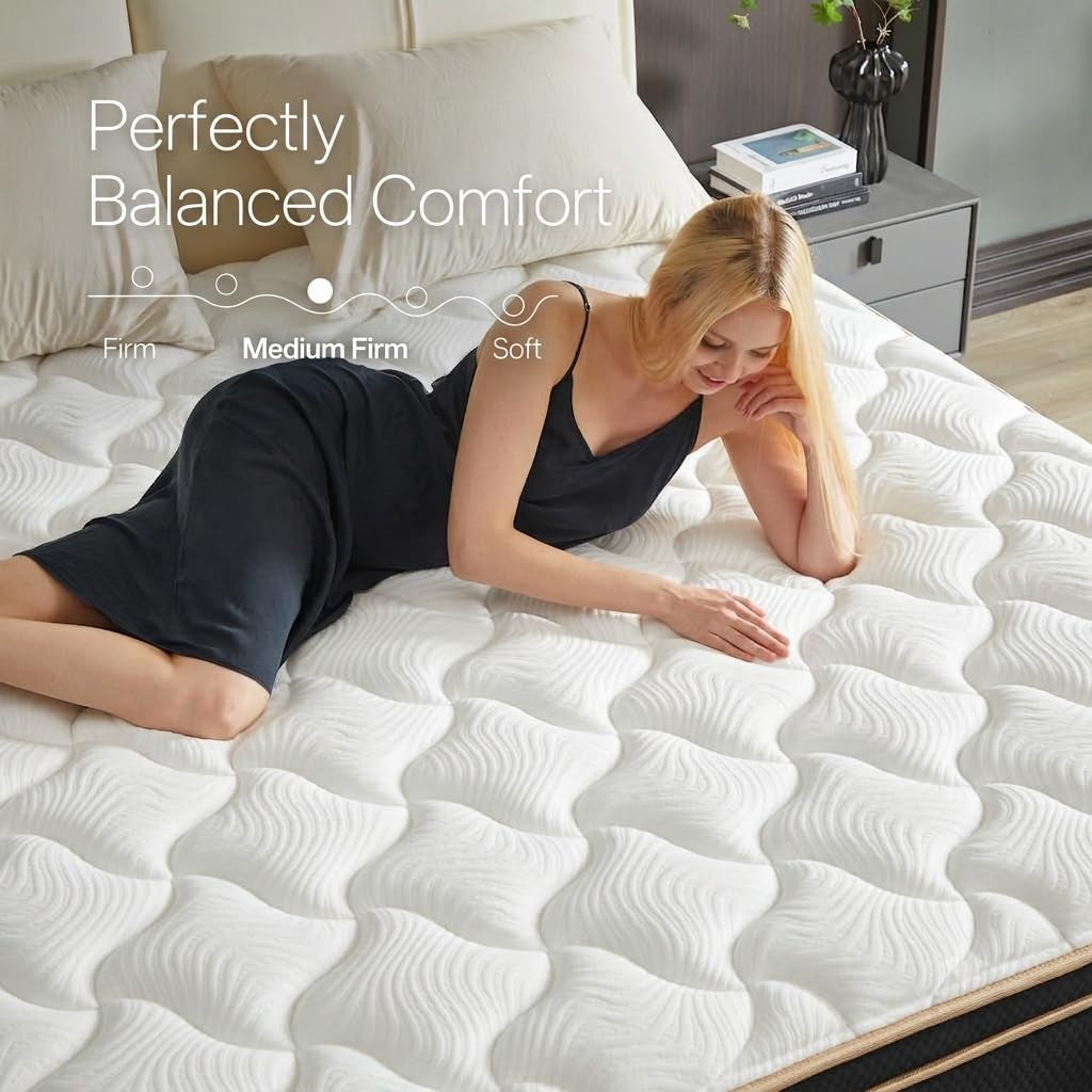 12" Luxury Cooling Hybrid King Mattress