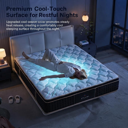 12" Luxury Cooling Hybrid King Mattress