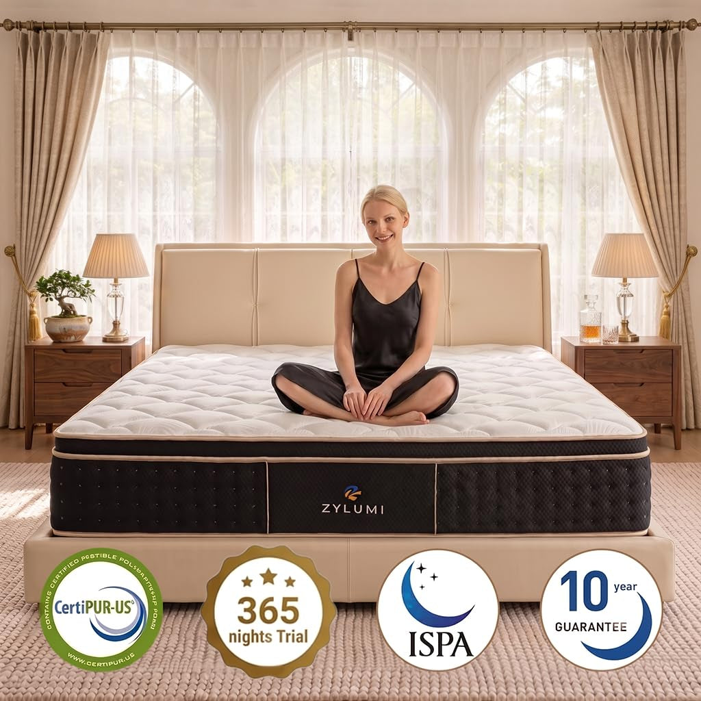 12" Luxury Cooling Hybrid King Mattress