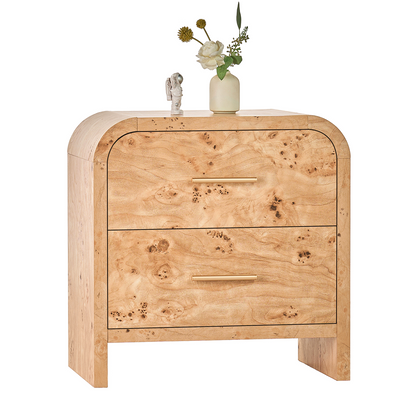 Eliteset Curved 2-Drawer Nightstand