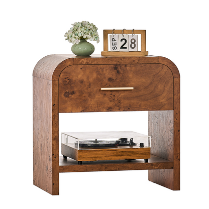 Eliteset Curved 1-Drawer Nightstand