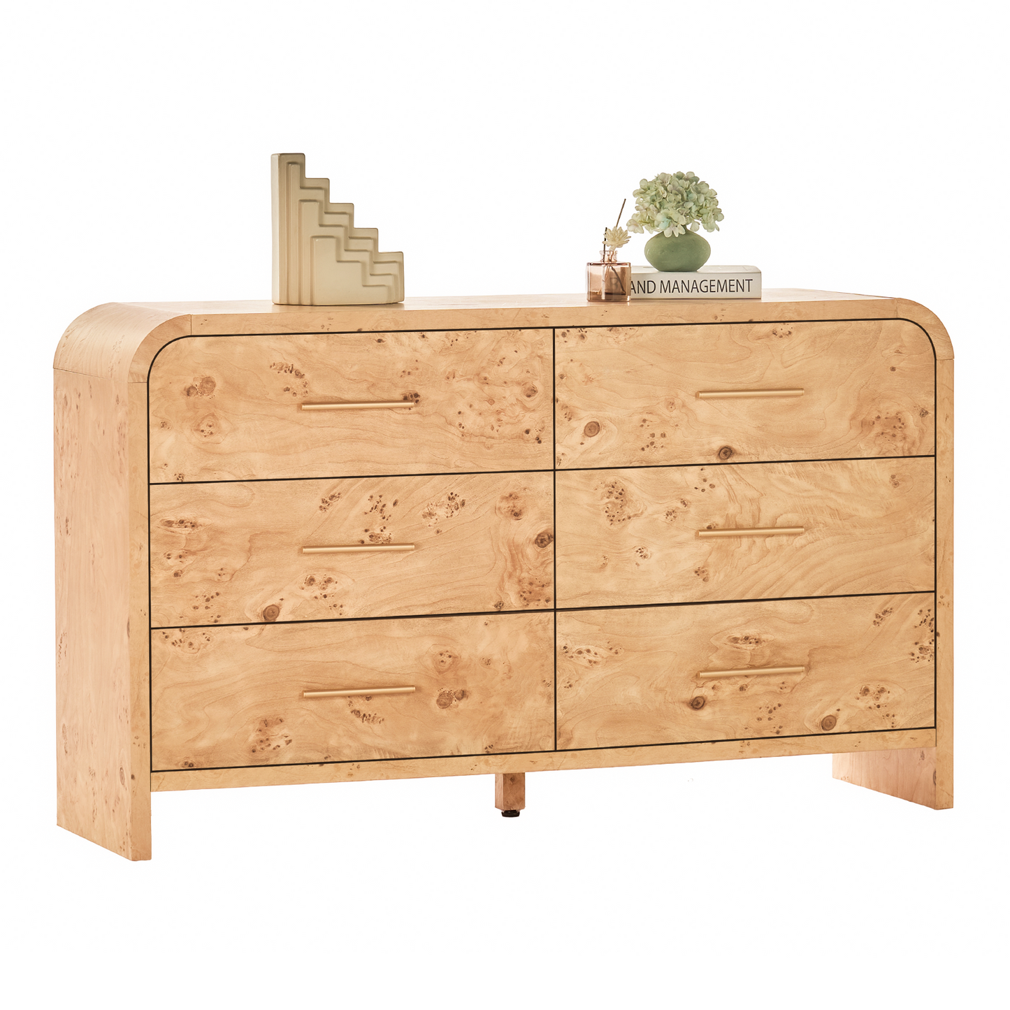Eliteset Curved 6-Drawer Dresser