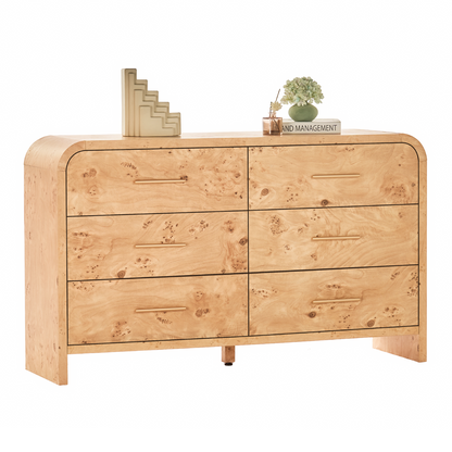 Eliteset Curved 6-Drawer Dresser