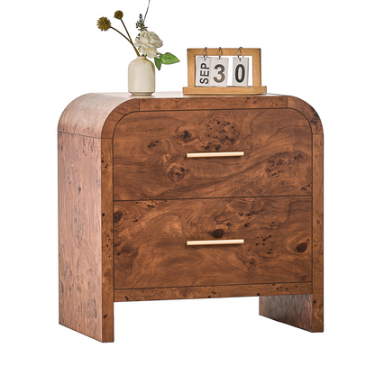 Eliteset Curved 2-Drawer Nightstand