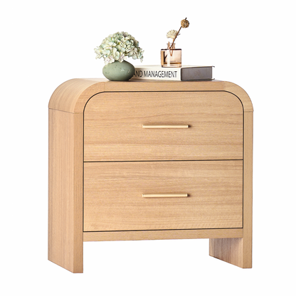 Eliteset Curved 2-Drawer Nightstand