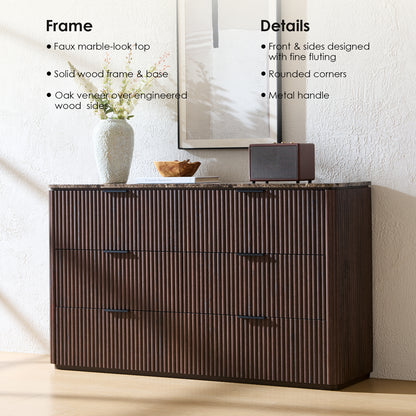 Ripple 6-Drawer Dresser