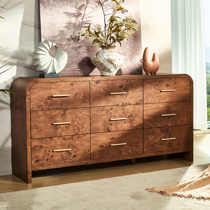 Eliteset Curved 9-Drawer Dresser