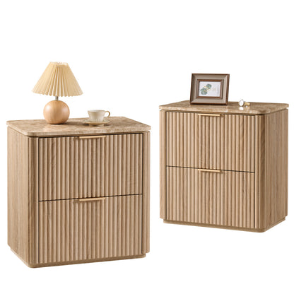 Ripple 2-Drawer Nightstand