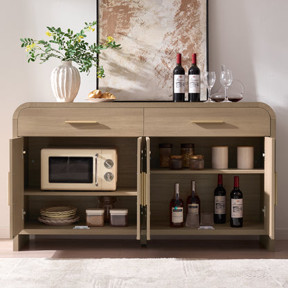 Curved Sideboard Cabinet