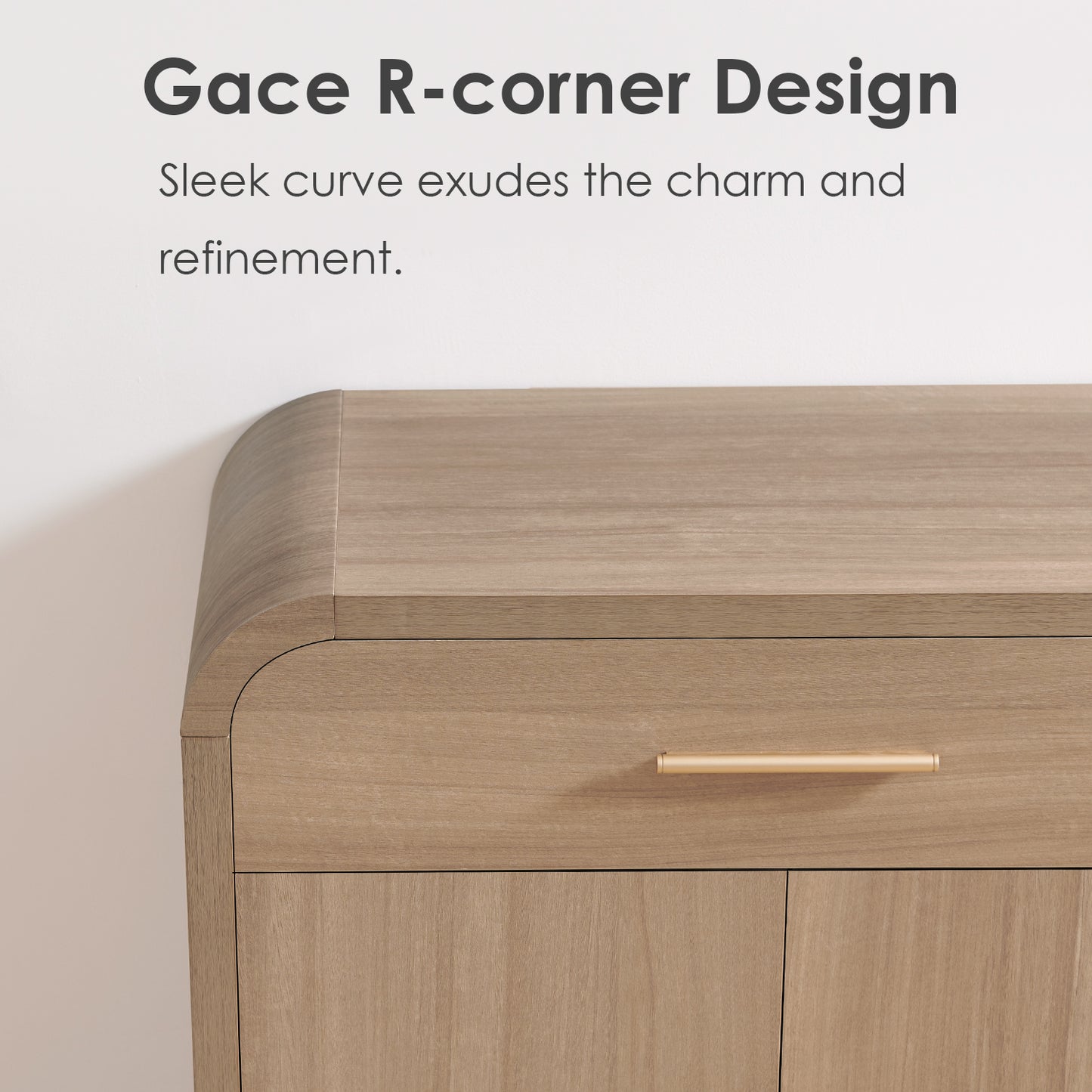 Curved Sideboard Cabinet