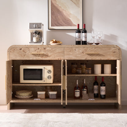 Curved Sideboard Cabinet