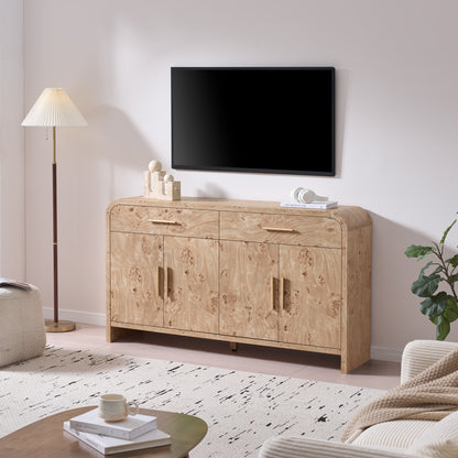 Curved Sideboard Cabinet