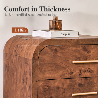 Eliteset Curved 6-Drawer Dresser