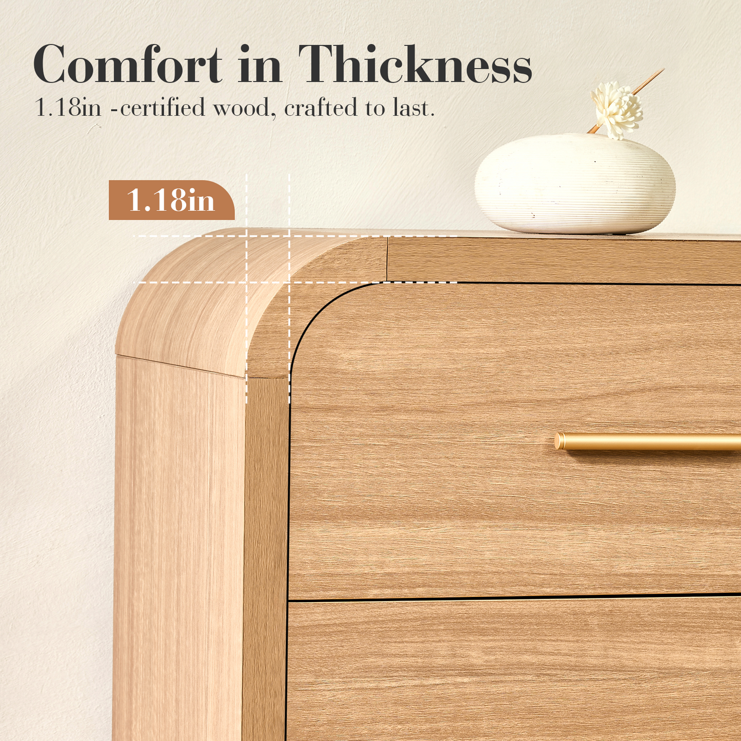 Eliteset Curved 9-Drawer Dresser