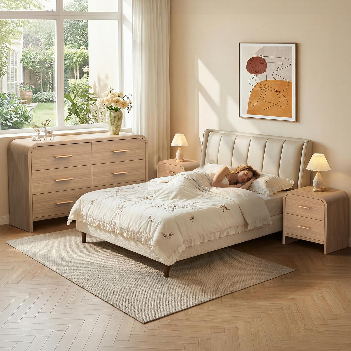 Curved 6 + 2 Drawer Set