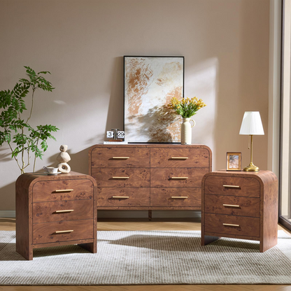 Curved 6 + 3 Drawer Set