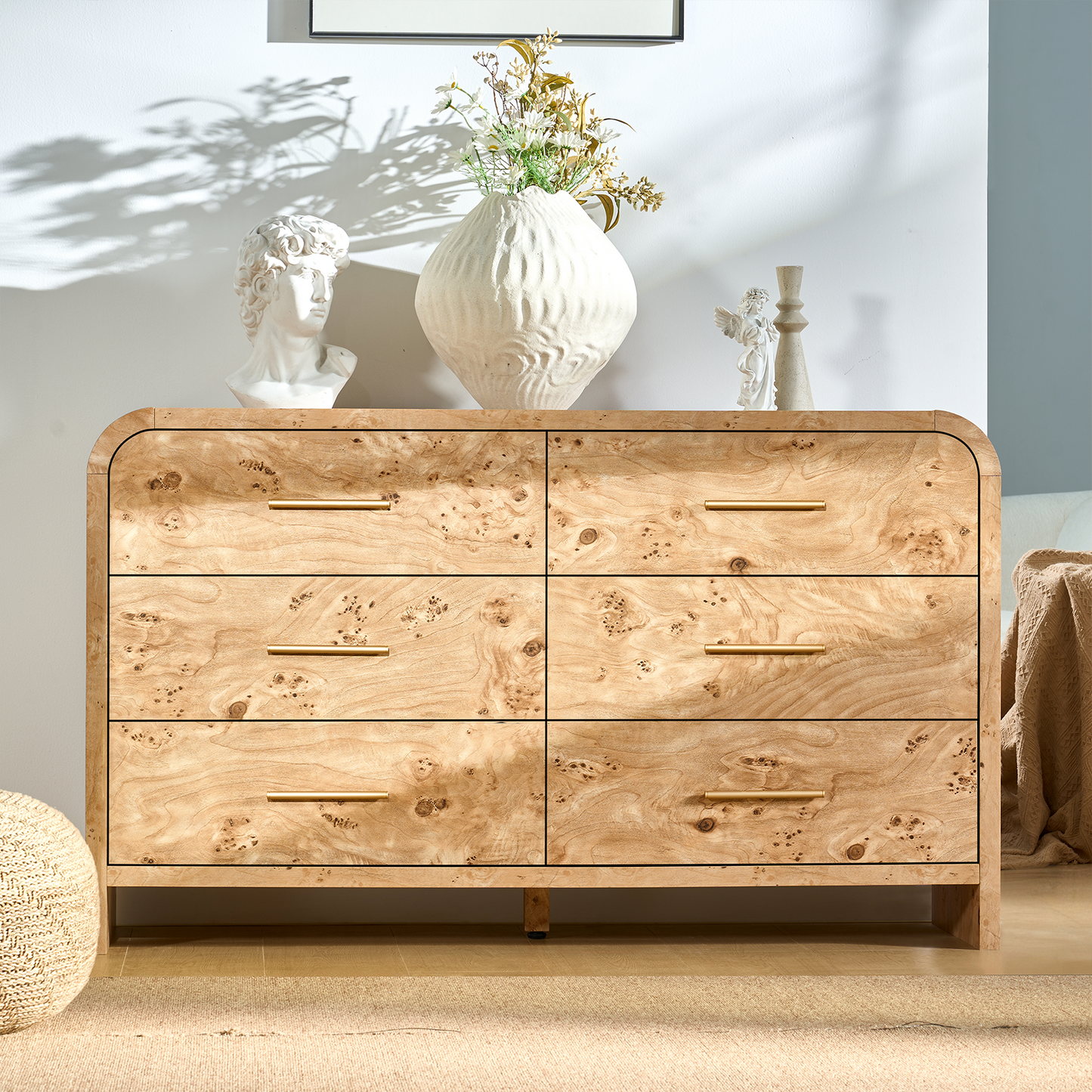 Eliteset Curved 6-Drawer Dresser