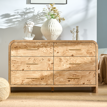 Eliteset Curved 6-Drawer Dresser