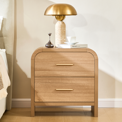 Eliteset Curved 2-Drawer Nightstand