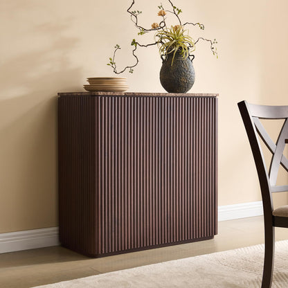 Ripple 2 Doors Sideboard Cabinet - Dark Oak