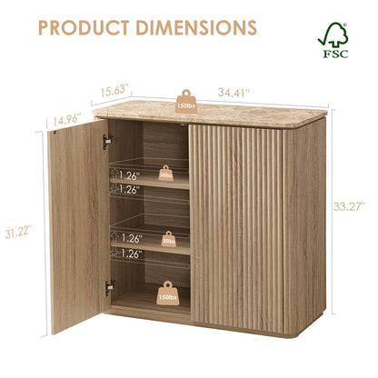 Ripple 2 Doors Sideboard Cabinet