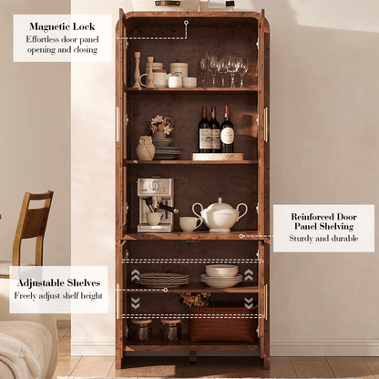 Curved Pantry Cabinet