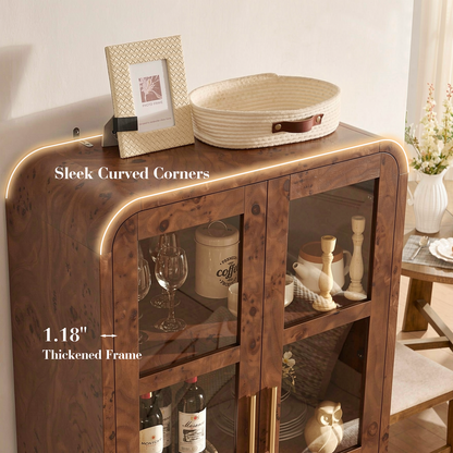 Curved Pantry Cabinet