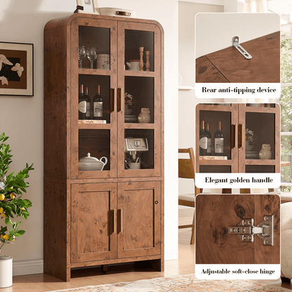 Curved Pantry Cabinet