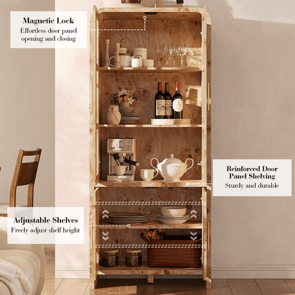 Curved Pantry Cabinet