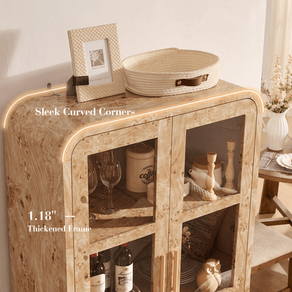 Curved Pantry Cabinet