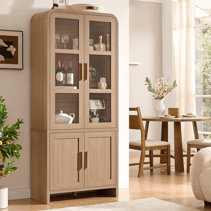 Curved Pantry Cabinet