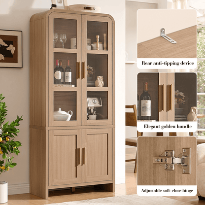 Curved Pantry Cabinet