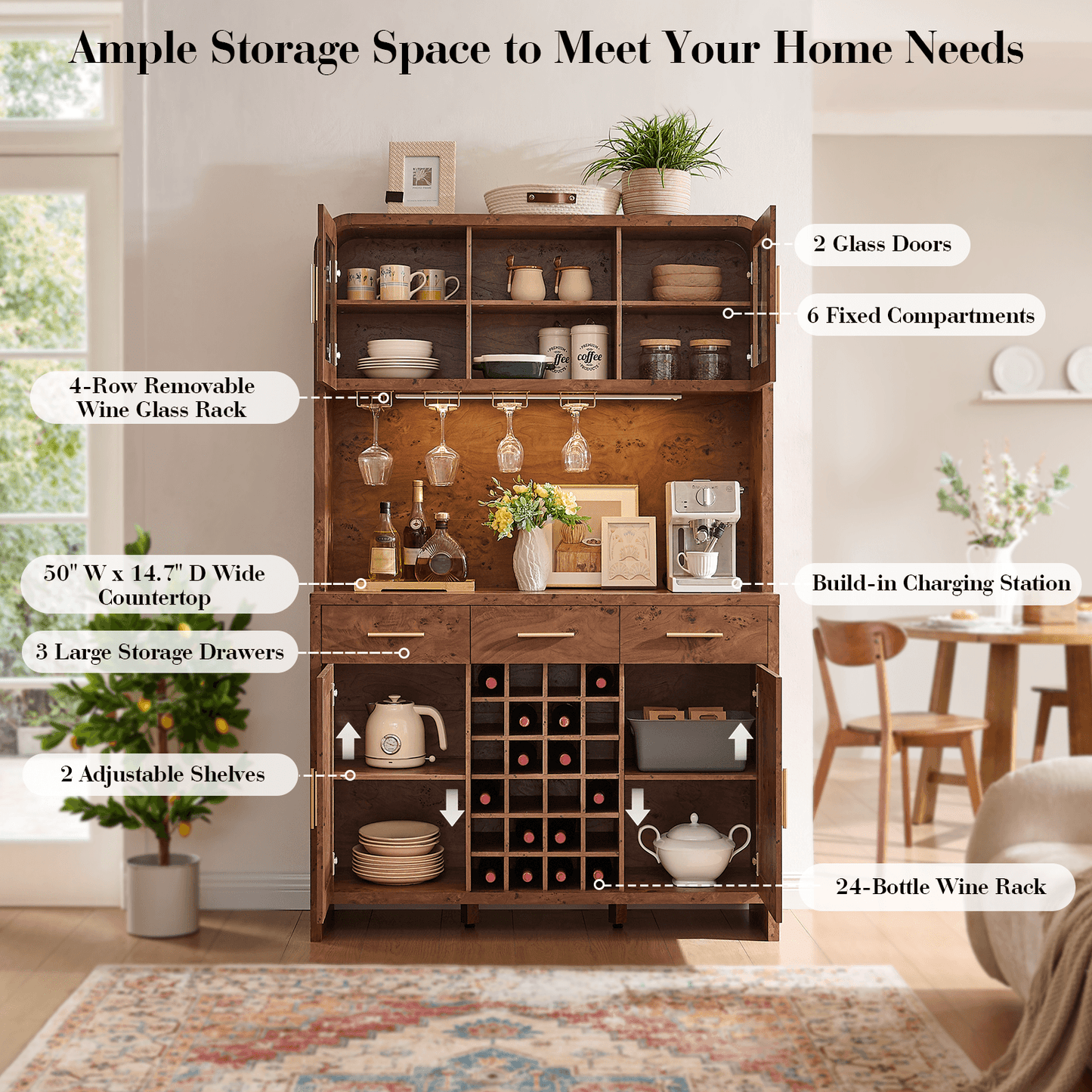 Curved Kitchen Pantry