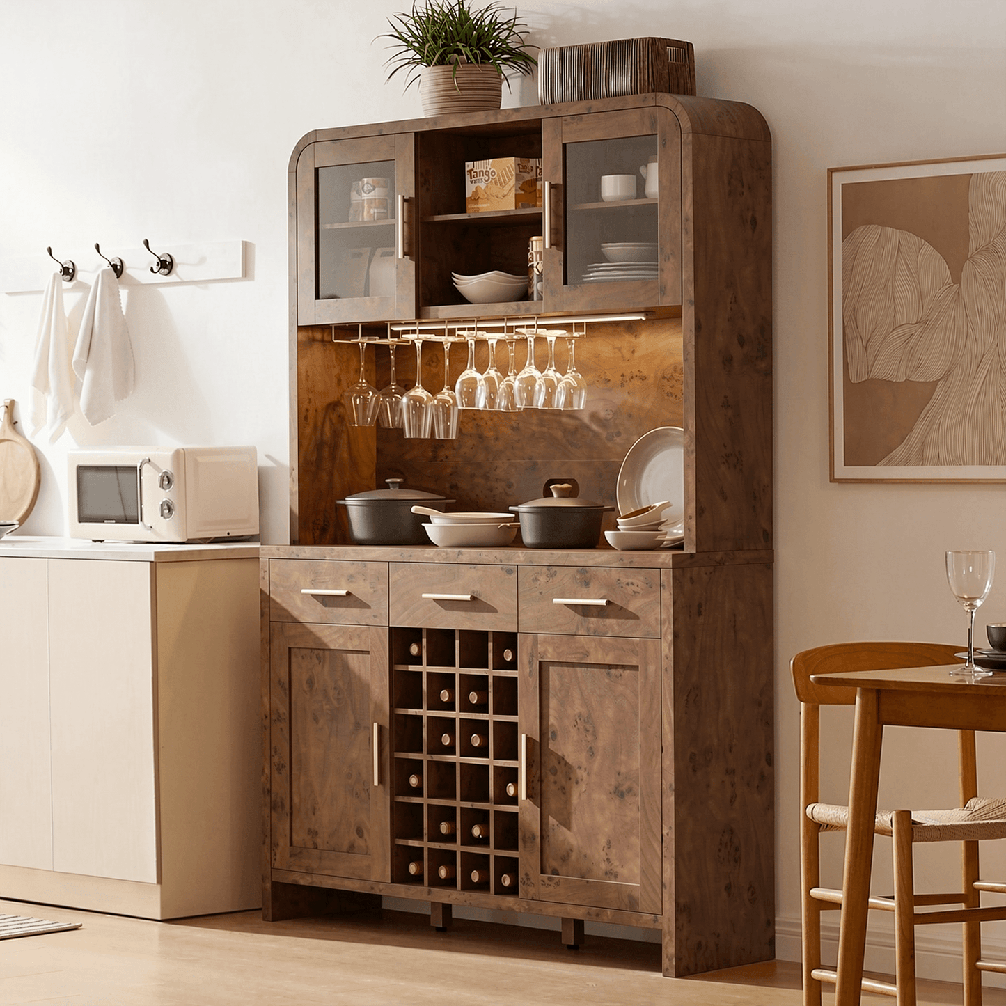 Curved Kitchen Pantry