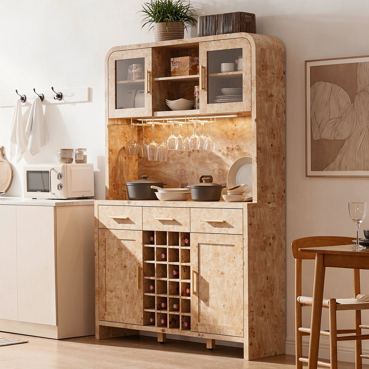 Curved Kitchen Pantry