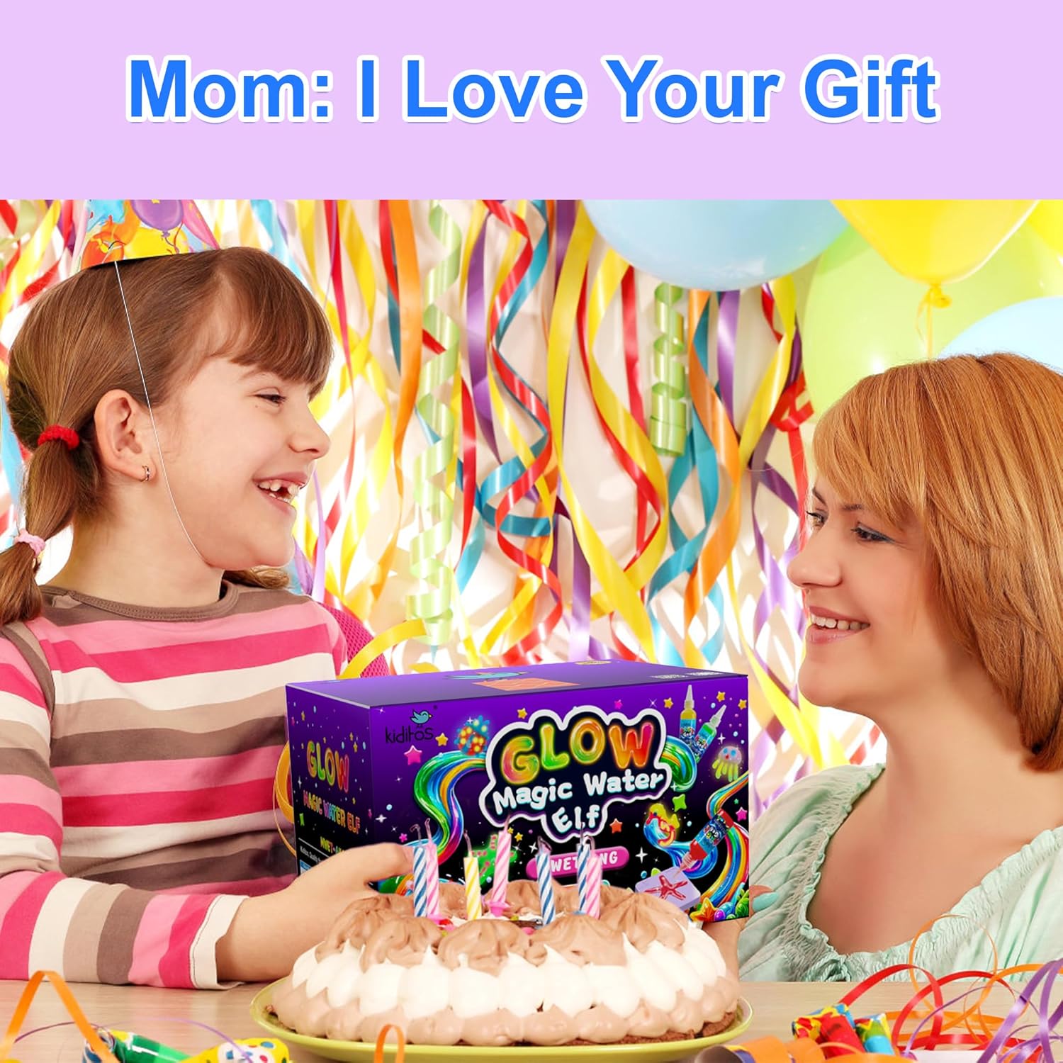 Kiditos Glow in the Dark Magic Water Elf Toy Kit,Aqua Fairy Water Gel Kit-6 Magic Gels&6 Molds-Make Your Own Water Pets&Squishy Toys-Fun Summer DIY Craft Kit,Birthday Gift&Party Favors for Kid Ages 3+