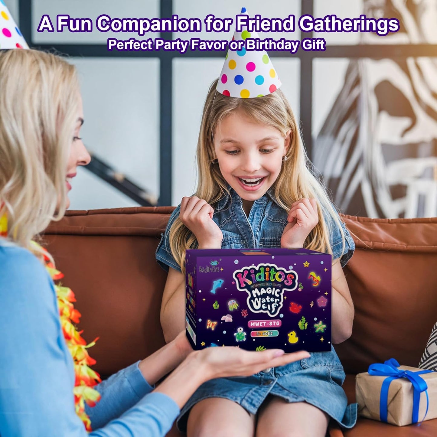 Kiditos Glow in The Dark Magic Water Elf Toy Kit,Aqua Fairy Water Gel Kit-8 Glow Gels&10 Molds-Make Your Own Water Pets&Squishy Toys–Fun Summer DIY Craft Kit,Birthday Gift&Party Favors for Kid Ages 3+