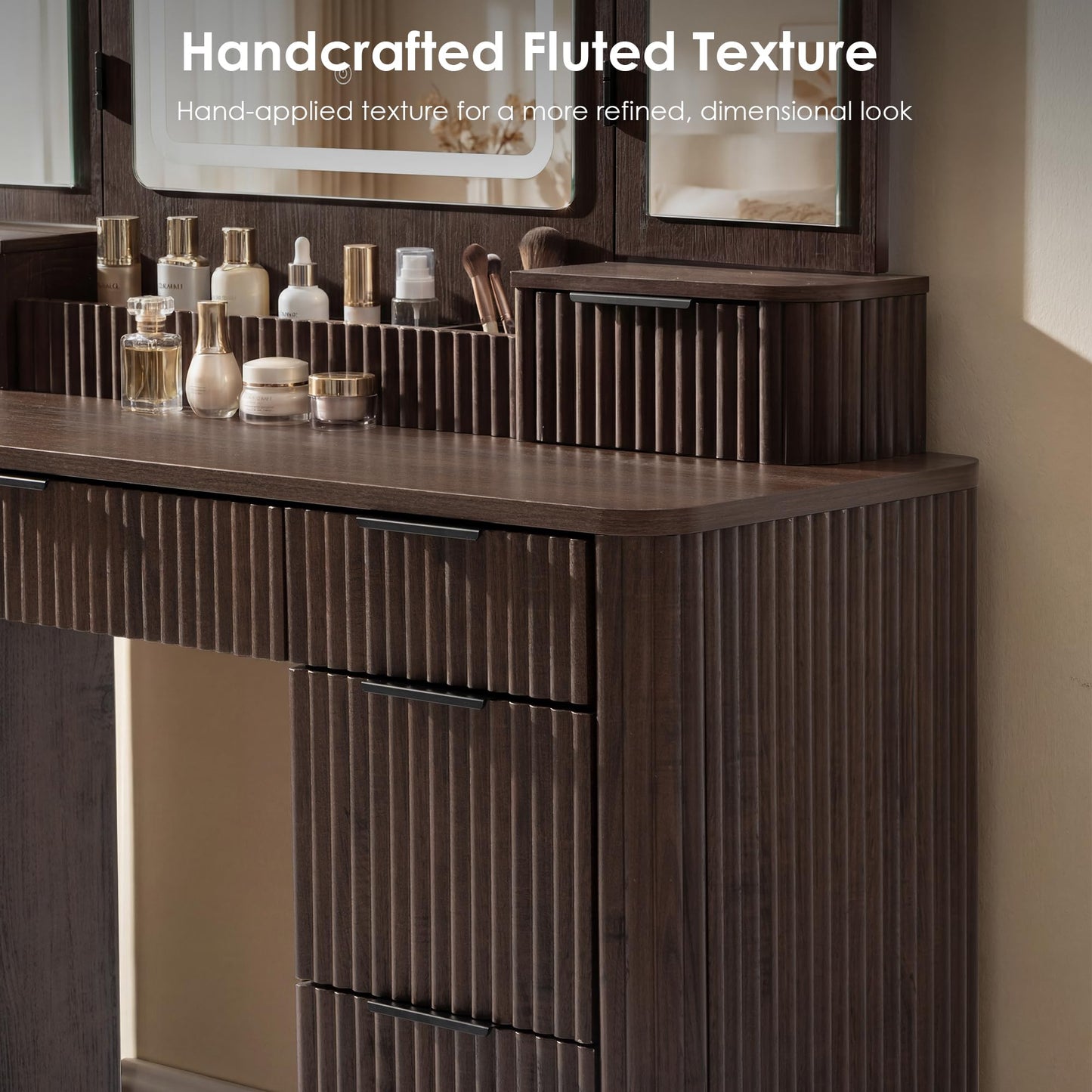 Ripple Vanity Desk L