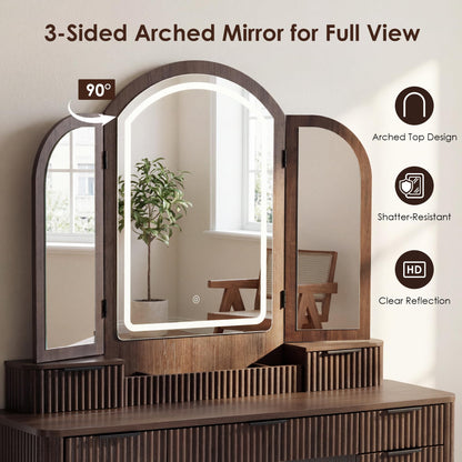 Ripple Vanity Desk L