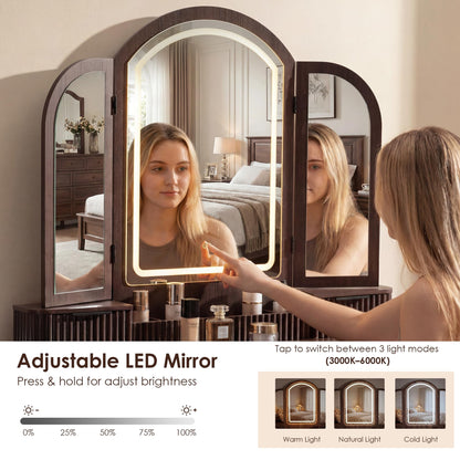 Ripple Vanity Desk L