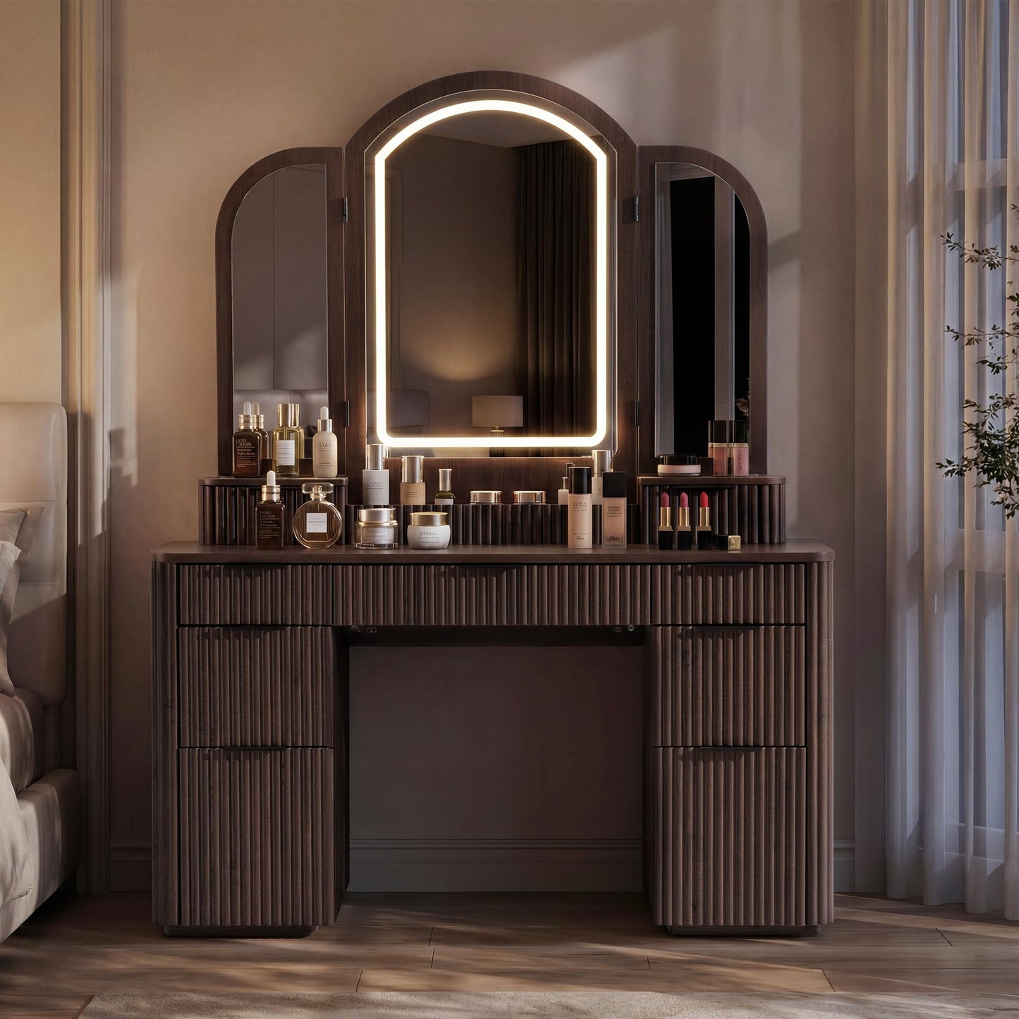 Ripple Vanity Desk L