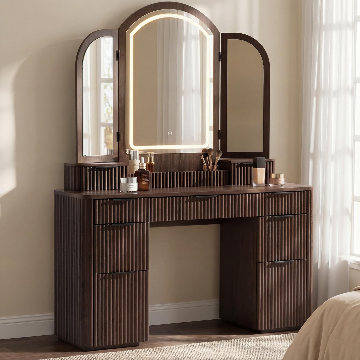 Ripple Vanity Desk L