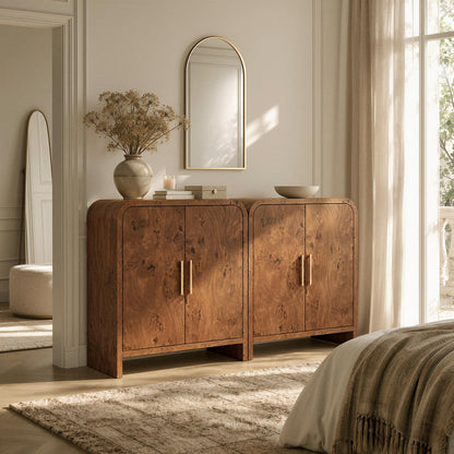 Curved 2-Door Cabinet